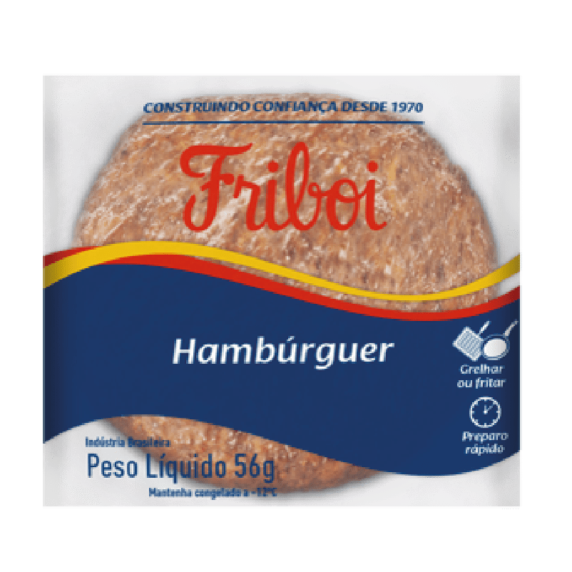 Hamburguer Bovino Friboi 36x56g Pedidos Funcionários Cariri