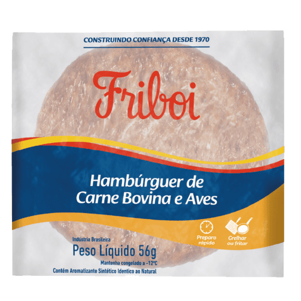 Hamburguer Misto Friboi 36x56g (Preço de 1 cx que vem 36 unidades)